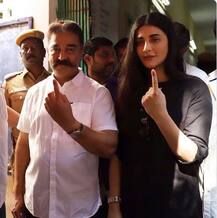 पोलिंग बूथ पर वोट डालते दिखे ये दिग्गज सितारे, देखें तस्वींरें