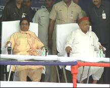 तस्वीरों में देखें मैनपुरी में गठबंधन की साझा रैली, एक साथ मंच पर दिखे मुलायम सिंह और मायावती