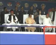तस्वीरों में देखें मैनपुरी में गठबंधन की साझा रैली, एक साथ मंच पर दिखे मुलायम सिंह और मायावती