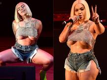 स्टेज पर परफॉर्म करने के दौरान ऐसे बोल्ड अंदाज में नजर आई ये हसीना, देखें तस्वीरें