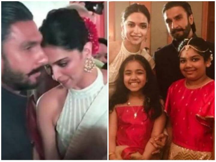 रणवीर सिंह के साथ बेहद खूबसूरत अंदाज में एक वेडिंग अटेंड करने पहुंचीं दीपिका पादुकोण, सामने आई Photos और Videos Ranveer Singh deepika padukone photos and videos as they attend the wedding together रणवीर सिंह के साथ बेहद खूबसूरत अंदाज में एक वेडिंग अटेंड करने पहुंचीं दीपिका पादुकोण, सामने आई Photos और Videos