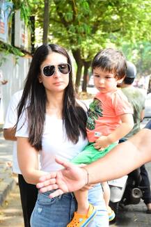 तस्वीरें: तैमूर के साथ वोट करने पहुंचीं करीना, कंगना और करण जौहर ने भी किया मतदान