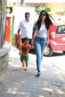 तस्वीरें: तैमूर के साथ वोट करने पहुंचीं करीना, कंगना और करण जौहर ने भी किया मतदान