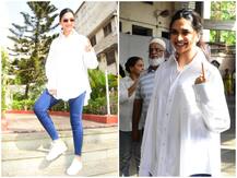 वोट डालने पहुंचीं दीपिका पादुकोण के चेहरे पर छलकी खुशी, यूं दिखाया निशान
