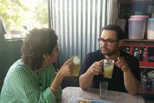 आमिर खान ने पत्नी किरण राव संग पिया गन्ने का जूस और खाई भेलपूरी, देखें तस्वीरें