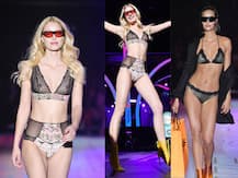 रैंप पर वॉक करने के दौरान बिकिनी में बेहद हॉट अंदाज में नजर आईं मॉडल्स, देखें तस्वीरें