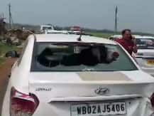 पश्चिम बंगाल में वोटिंग के दौरान भारी हिंसा, बीजेपी उम्मीदवार पर हमला, कार भी तोड़ी गई