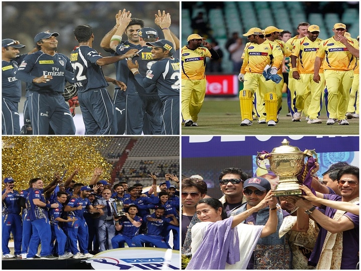 From CSK's 2018 triumph to MI's 2017 heroics- A look at all the IPL Winners since 2008 साल 2008 में राजस्थान की जीत से लेकर साल 2019 में मुंबई का चौथी बार IPL खिताब पर कब्जा, ये हैं IPL की सभी विजेता टीमें