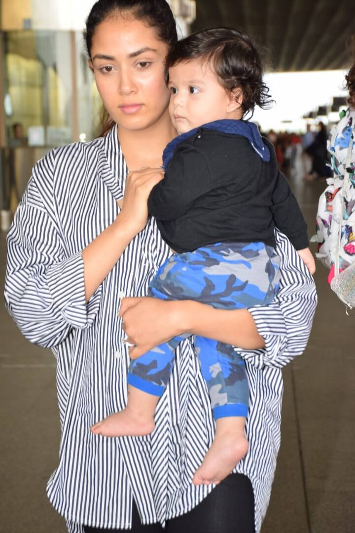 बेटे जेन कम ही पब्लिकली नज़र आते हैं. आज जब उनकी झलक एयरपोर्ट पर मिली तो पैपराजी ने उन्हें अपने कैमरे में कैद कर लिया.