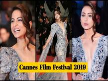 Cannes 2019: सिल्वर गाउन में रेड कार्पेट पर पहुंची हिना खान, देखें खास तस्वीरें