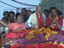 तस्वीरें: अमित शाह ने गोरखपुर में रोड शो कर दिखाई ताकत, कहा- गठबंधन कोई चुनौती नहीं