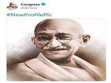 कांग्रेस ने महात्मा गांधी की तस्वीर को बनाया ट्विटर की प्रोफाइल पिक्चर