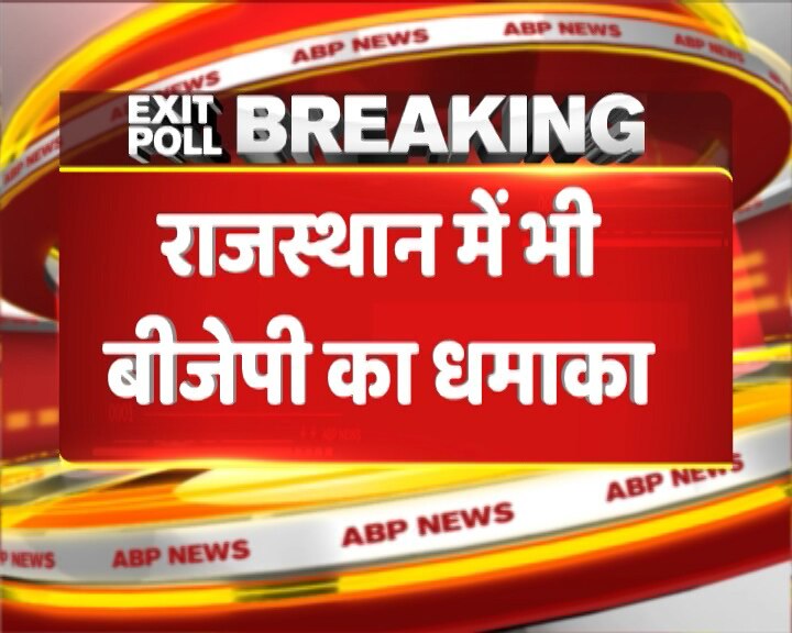 Exit Poll 2019 Rajasthan 17th Lok Sabha Election 19 seats for BJP and only 6 for congress #ABPExitPoll2019: राजस्थान में बीजेपी को 6 सीटों का नुकसान हो सकता है