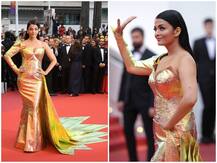 Cannes 2019: गोल्डन वन शोल्डर गाउन पहने रेड कारपेट पर उतरीं ऐश्वर्या राय, अदाओं से जीत लिया सबका दिल