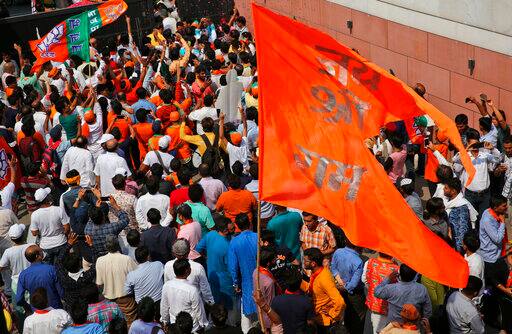 भाजपा के पार्टी मुख्यालय में 