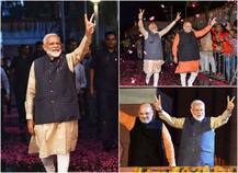 तस्वीरों में देखें- BJP मुख्यालय में कैसे हुआ पीएम मोदी का जोरदार स्वागत, चारों ओर गूंजे ‘मोदी-मोदी के नारे’