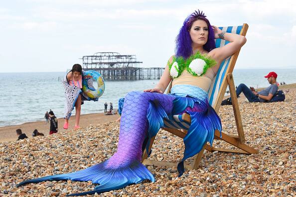  ये नजारा था लंदन के ब्राइटन बीच का. 