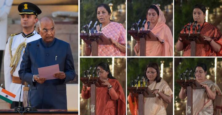 मोदी कैबिनेट में 6 महिलाएं भी शामिल की गई हैं.