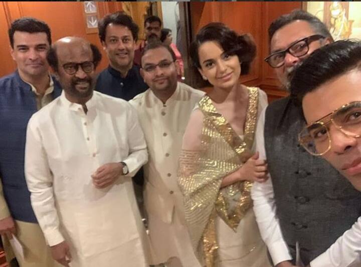 इस तस्वीर में आप देख सकते हैं कि लीजेंड रजनीकांत के साथ फोटो क्लिक करवाते नजर आ रहे हैं.
