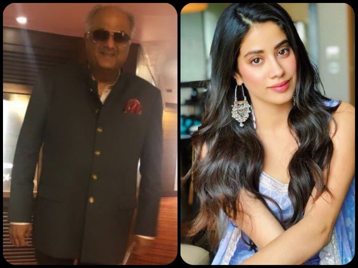  Janhvi Kapoor praises dad Boney Kapoor for losing 12 kgs, shares a picture बोनी कपूर ने घटाया 12 किलो वजन, Proud फील कर रही हैं जाह्न्वी कपूर