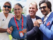 \'83\' की शूटिंग के दौरान सुनील गावस्कर और शेन वार्न से मिले रणवीर सिंह, शेयर की तस्वीर