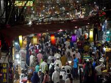 जामा मस्जिद इलाके में चांद की रात कुछ ऐसा दिखा नजारा, देखें तस्वीरें