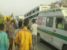 झारखंड: हजारीबाग में लोहा लदे ट्रेलर से भिड़ी बस, 11 की मौत, 22 घायल