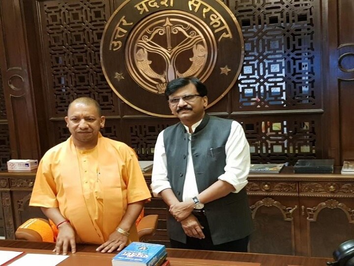UP- Shivsena leader Sanjay Raut meets CM Yogi Adityanath, talk about Uddhav Thackeray's proposed Ayodhya visit यूपी: योगी आदित्यनाथ से मिले संजय राउत, उद्धव ठाकरे के प्रस्तावित अयोध्या दौरे पर की बात