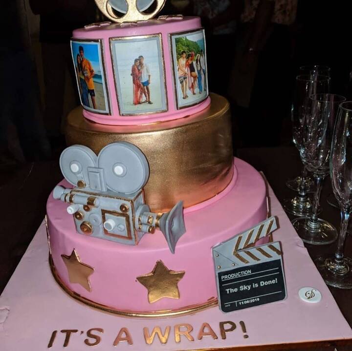 रैपअप पार्टी के लिए ये बेहद खूबसूरत केक लाया गया था. इसपर आप देख सकते हैं कि क्लैप बोर्ड पर फिल्म का नाम लिखा हुआ है.इसके अलावा केक पर फिल्म की शूटिंग के दौरान की कुछ खास तस्वीरें लगाई गई हैं.