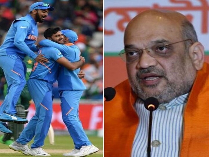 India beat pakistan in world cup amit shah calls it another strike INDvsPAK: पाकिस्तान पर भारत की जीत के बाद बोले अमित शाह- 'एक और सर्जिकल स्ट्राइक'