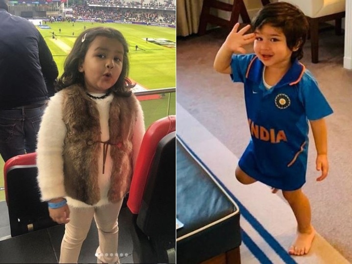 Taimur Ali Khan and ziva dhoni viral photos from India vs Pakistan tournament of ICC world cup 2019 World Cup 2019: भारत-पाकिस्तान मुकाबले के दौरान वायरल हुईं तैमूर और जीवा धोनी की ये तस्वीरें और वीडियो, यहां देखिए