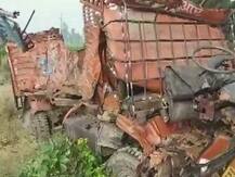 संभल: केंटर और पिकअप में भीषण टक्कर- आठ की मौत,11 घायल