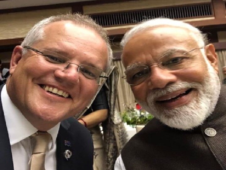 G20 Summit Australia PM Scott Morrison Says Kithana acha he Modi  ऑस्ट्रेलिया के PM ने मोदी के साथ सेल्फी ट्वीट की, कहा 'कितने अच्छे हैं मोदी'