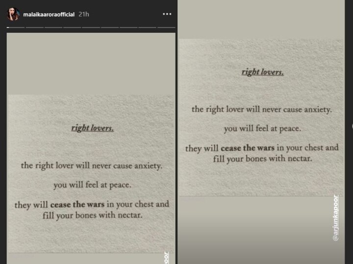 बॉयफ्रेंड अर्जुन कपूर के लिए रोमांटिक हुईं मलाइका अरोड़ा, ‘सही प्रेमी’ का मतलब बताते हुए कही ये बात