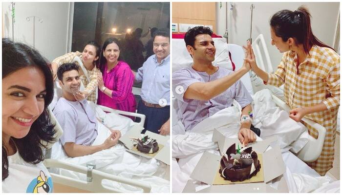 एक फोटो में विवेक और दिव्यांका पूरे परिवार के साथ नजर आ रहे हैं. वहीं दूसरी फोटो में ये कपल हाई-फाइव कर रहा है. दिव्यांका ने इस दौरान की तस्वीरें सोशल मीडिया पर भी अपने फैंस के साथ शेयर की हैं.