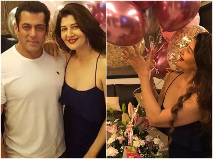 Salman Khan celebrates Sangeeta Bijlani Birthday along with girlfriend Iulia Vantur, Check out pictures एक्स-गर्लफ्रेंड संगीता बिजलानी के बर्थडे सेलिब्रेशन में पहुंचे सलमान, जमकर किया डांस, देखें तस्वीरें और Video