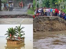 तस्वीरों में देखें देश का दर्द: पूर्वोत्तर, बिहार, से लेकर महाराष्ट्र तक, बाढ़-बारिश से भारी तबाही, 44 की मौत