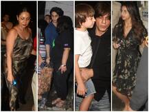 \'द लॉयन किंग\' की रिलीज से पहले तीनों बच्चों और पत्नी गौरी के साथ डिनर पर निकले शाहरुख खान, देखें तस्वीरें