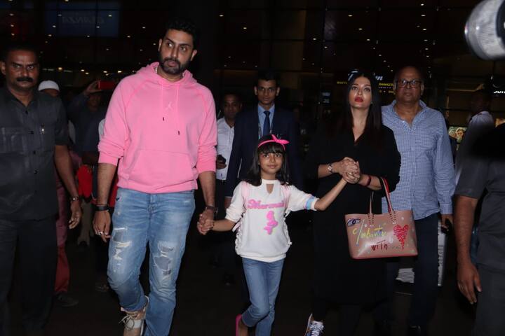 ऐश्वर्या राय ब्लैक ड्रेस में दिखीं.