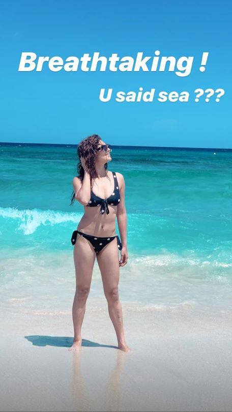 ऐसे में सोशल मीडिया पर उनकी ये बिकिनी तस्वीर काफी तेजी से वायरल हो रही है. (Photo Credit: @dhamidrashti Instagram)