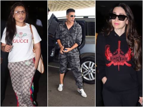 Spotted : रानी मुखर्जी, करिश्मा कपूर और अक्षय सहित वीकेंड से पहले एयरपोर्ट ये सेलेब्स हुए स्पॉट Spotted : रानी मुखर्जी, करिश्मा कपूर और अक्षय सहित वीकेंड से पहले एयरपोर्ट ये सेलेब्स हुए स्पॉट