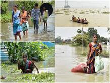 ताजा तस्वीरें: बाढ़ से बिहार और असम बेहाल, चारों ओर दिख रहा है तबाही का मंजर, 150 की मौत