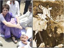 सोनभद्र हत्याकांड: दादी इंदिरा के नक्शेकदम पर प्रियंका गांधी, \'बेलछी नरसंहार\' की घटना से हो रही है तुलना