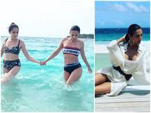 HOT: दोस्तों के साथ मालदीप में छुट्टियां मना रही हैं मलाइका अरोड़ा, बिकिनी पहन समंदर में उतरीं
