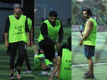 सुनील शेट्टी के बेटे अहान के साथ फुटबॉल खेलते दिखे रणबीर और अर्जुन कपूर, सामने आईं ये तस्वीरें