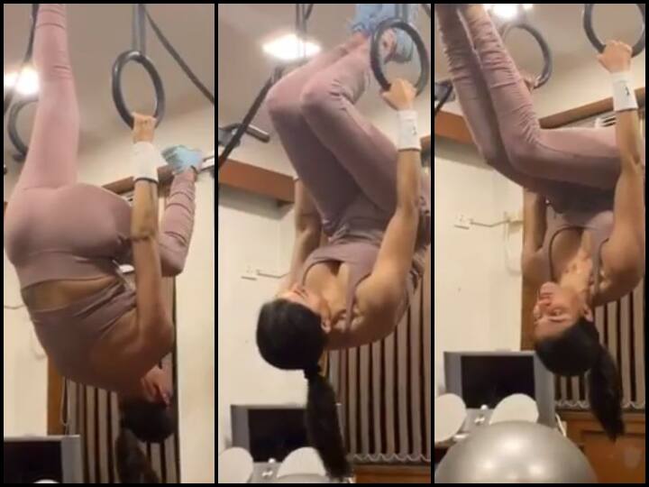 Sushmita sen post exercise video on instagram, goes viral on internet 43 साल की उम्र में ये बॉलीवुड एक्ट्रेस कर रही हैं जबरदस्त एक्सरसाइज, तेजी से वायरल हो रहा VIDEO