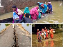 ताजा तस्वीरें: बिहार और असम में बाढ़ से बर्बादी, चारों ओर दिख रहा है तबाही का मंजर