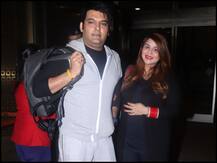 Baby-moon के लिए कनाडा रवाना हुए कपिल शर्मा, BABY BUMP फ्लॉन्ट करती दिखीं Wife गिन्नी चतरथ, देखें