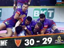 Pro kabaddi 2019: रोमांचक मैच में दिल्ली ने मारी बाजी, मंजीत की एक गलती तमिल थलाइवाज को पड़ी भारी