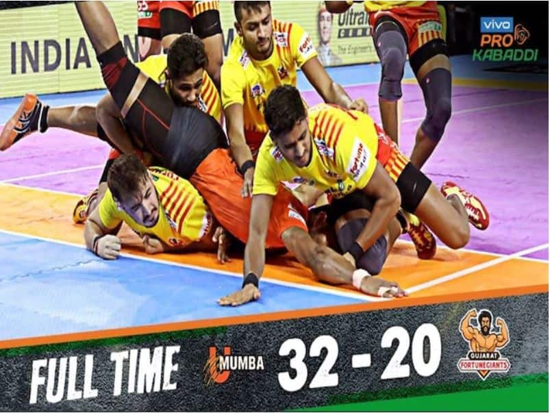 Pro Kabaddi 2019 Know all match update here Pro Kabaddi 2019: गुजरात को मात देकर टॉप पर पहुंची यू-मुंबा, यहां जाने हर मैच का हाल